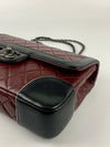 2015 Pre-Fall Tyrolean Paris-Salzburg Lambskin Single Flap in Burgundy / Black RHW