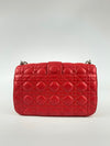 Red/Fuschia Cannage Quilted Lambskin Leather Miss Dior Medium Flap Bag