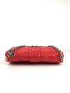 Red/Fuschia Cannage Quilted Lambskin Leather Miss Dior Medium Flap Bag