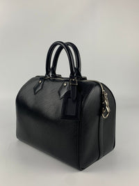 Black Epi Leather Speedy Bandoulière 25