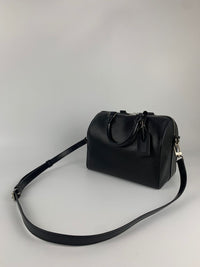 Black Epi Leather Speedy Bandoulière 25