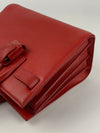 Red Calfskin Leather Nano Sac de Jour Bag