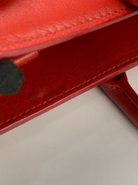 Red Calfskin Leather Nano Sac de Jour Bag