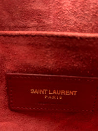 Red Calfskin Leather Nano Sac de Jour Bag