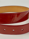 M6980 Red Monogram Vernis Ceinture Belt