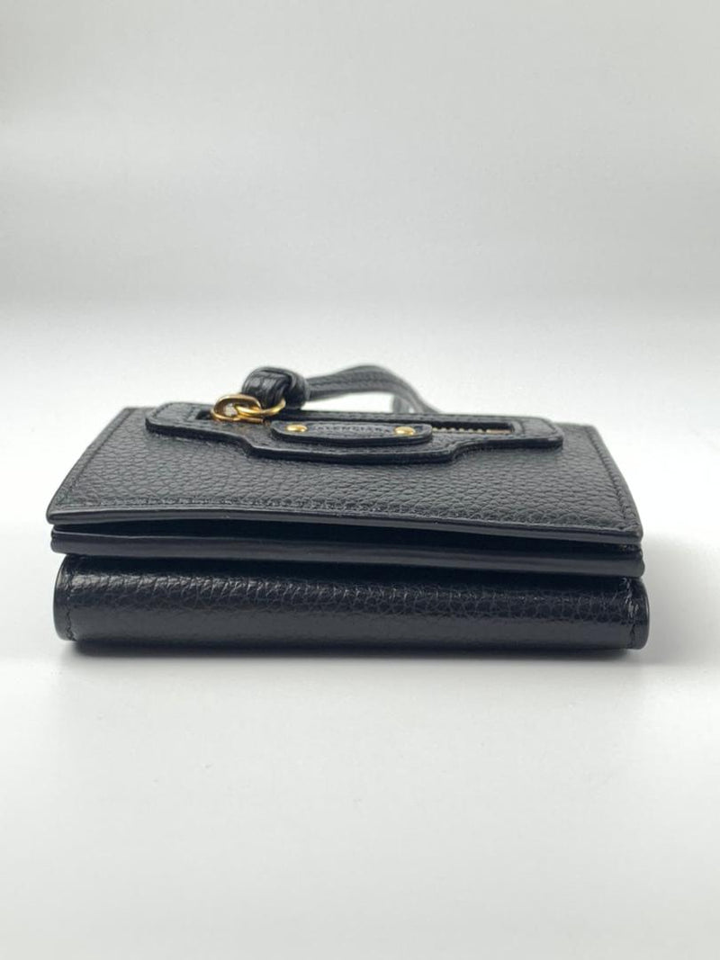 Le City Mini Wallet in Black Arena Storico Lambskin