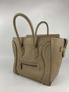 Mini Luggage Tote in Dune Drummed Calfskin