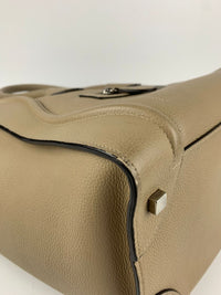 Mini Luggage Tote in Dune Drummed Calfskin