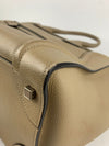 Mini Luggage Tote in Dune Drummed Calfskin