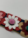 Multicolored Navy Strap You Flower Shoulder Strap