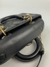 Cannage Lambskin Medium Lady D-Joy Bag LGHW with Tortoise Shell Charms