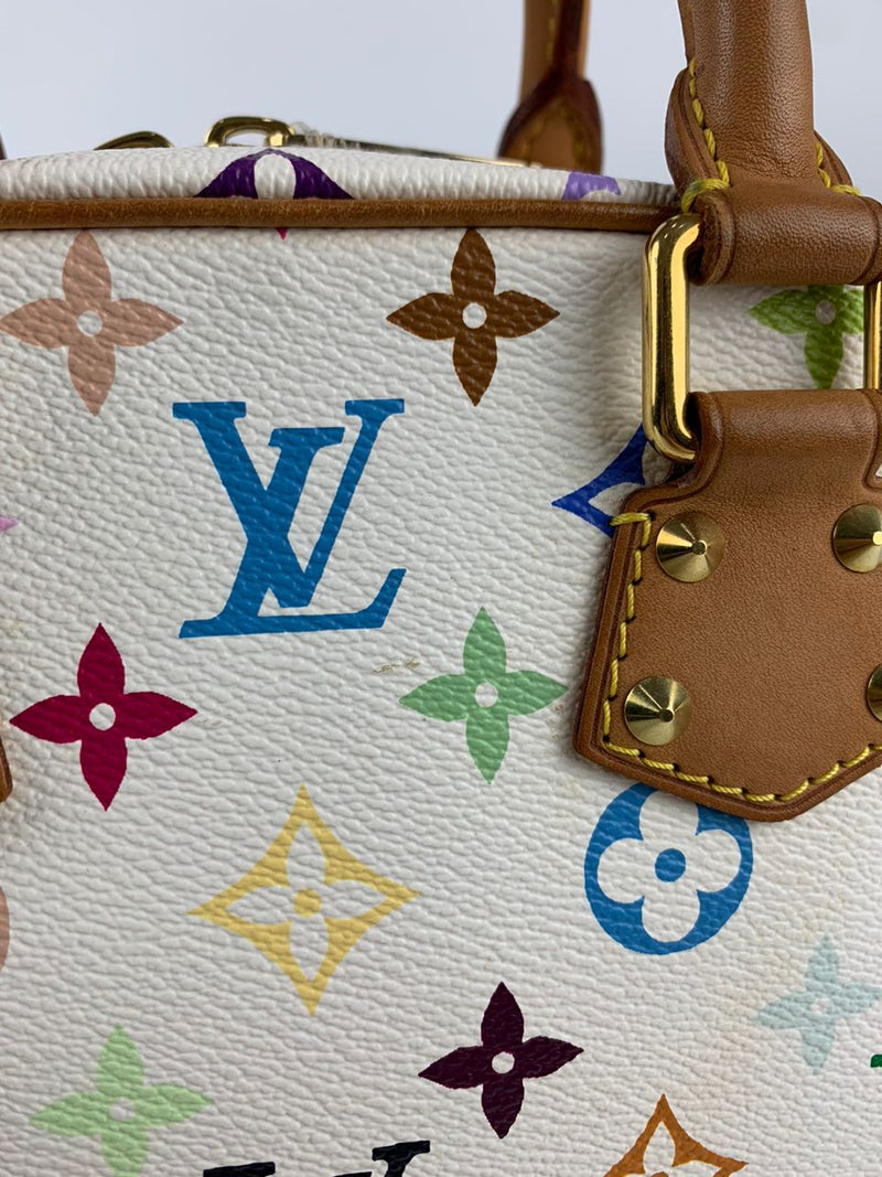 LV x Takashi Murakami Trouville Monogram White Multicolore