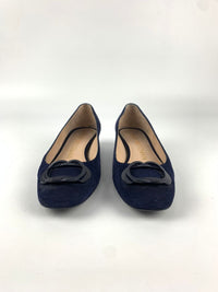 Anicia 25 Flats in Navy Blue Suede