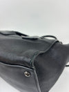 BN2665 Double Handle Tote in Black Glaze Calf Leather