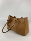 Tan Calfskin Shoulder Tote