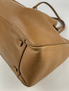 Tan Calfskin Shoulder Tote