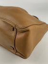 Tan Calfskin Shoulder Tote