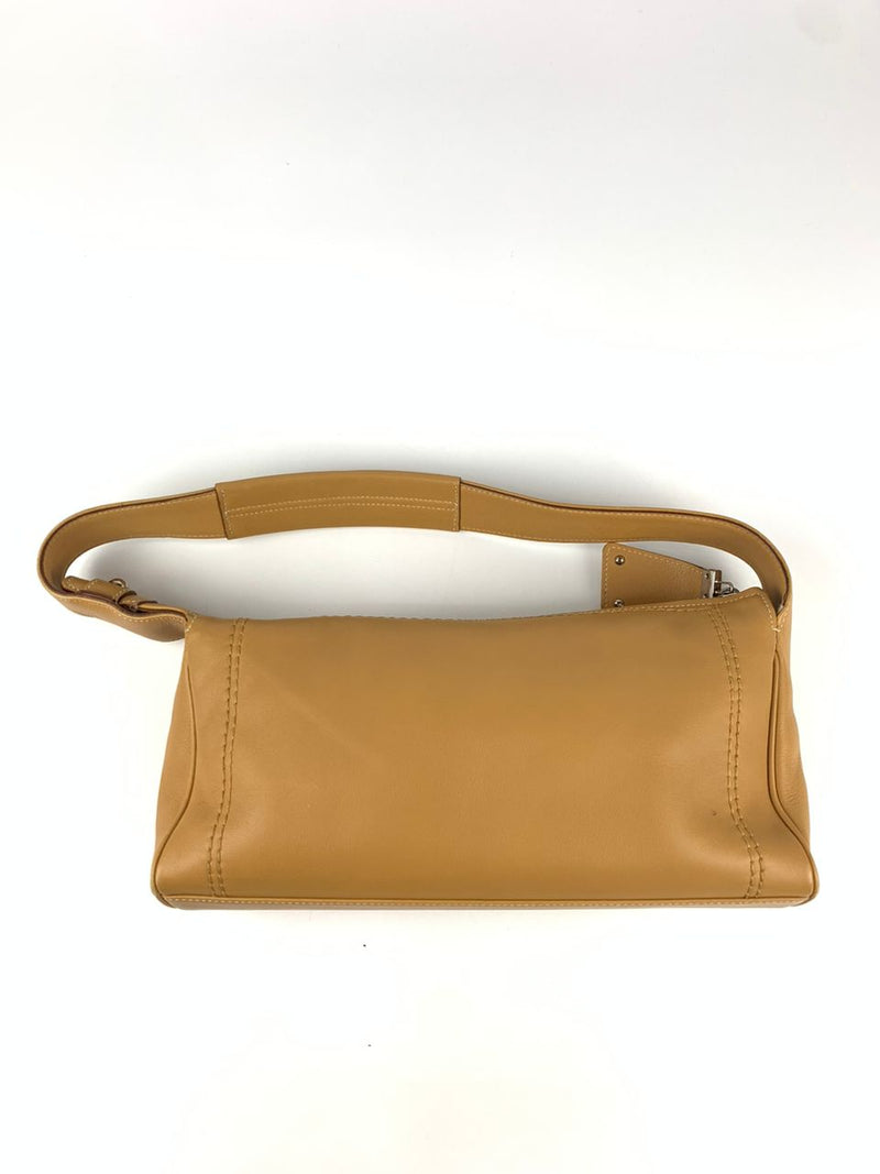 Tan Leather Pochette Shoulder Bag AU-21/5311