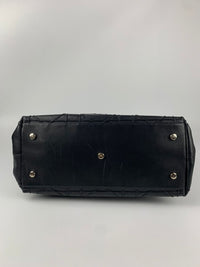 Black Cannage Quilted Leather Granville Tote SHW