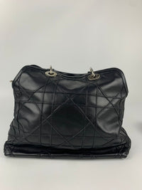 Black Cannage Quilted Leather Granville Tote SHW