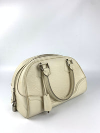 Ivory Epi Leather Bowling Montaigne PM Bag