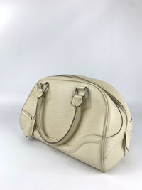 Ivory Epi Leather Bowling Montaigne PM Bag