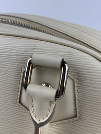 Ivory Epi Leather Bowling Montaigne PM Bag