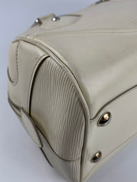 Ivory Epi Leather Bowling Montaigne PM Bag