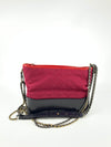 Gabrielle Quilted Bag in Red Canvas and Leather