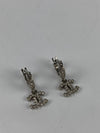 A22 CC Silver Pave Earrings