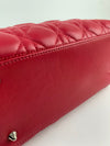 Lady Dior Medium in Red Lambskin SHW