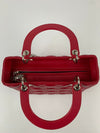 Lady Dior Medium in Red Lambskin SHW