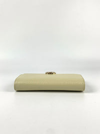 615523 Icon GG Interlocking Wallet on Chain in White