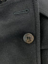 London Black Wool Mid-Length Coat