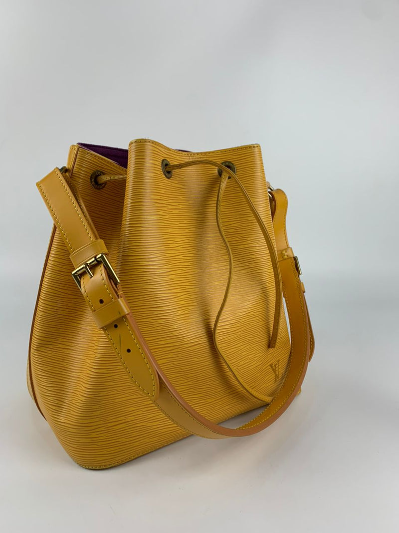 Yellow Epi Noe Bucket Bag