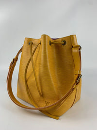 Yellow Epi Noe Bucket Bag