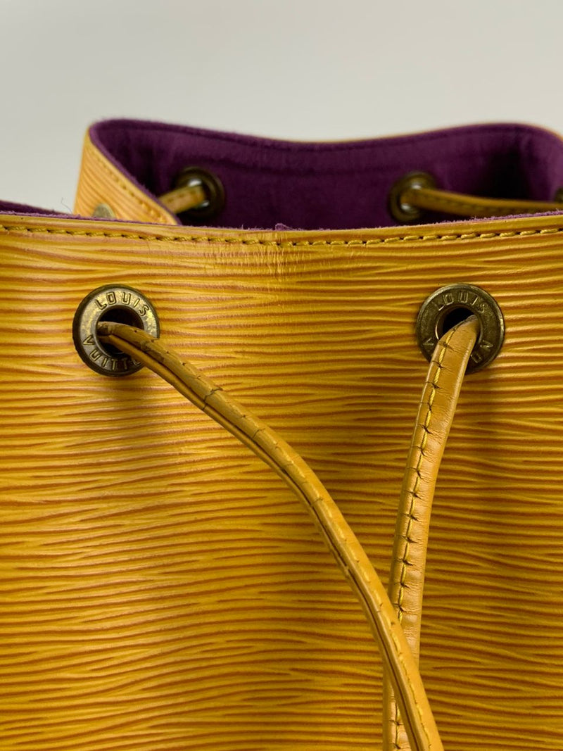 Yellow Epi Noe Bucket Bag