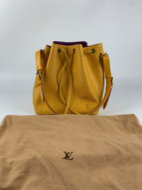 Yellow Epi Noe Bucket Bag