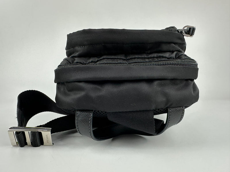 Re-Nylon and Saffiano Leather Backpack