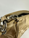 13340 Logo Beige Two-Way Shoulder Bag