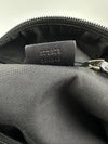 272375 Black Suede GG Embossed Leather Boston Bag