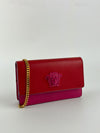 Medusa Wallet on Chain Red/Pink Calfskin