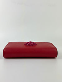 Medusa Wallet on Chain Red/Pink Calfskin