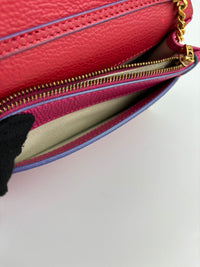 Medusa Wallet on Chain Red/Pink Calfskin