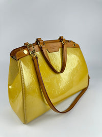 Citrine Monogram Vernis Brea MM Bag