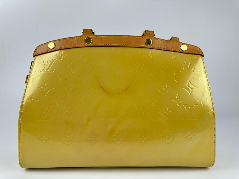 Citrine Monogram Vernis Brea MM Bag