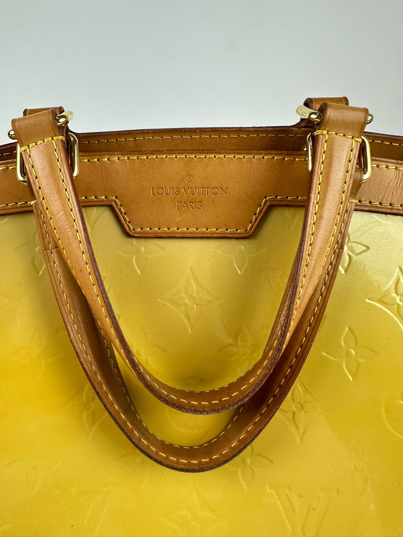 Citrine Monogram Vernis Brea MM Bag