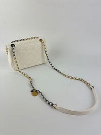 AS2979 Mini Coco Clips Flap White Lambskin Quilted