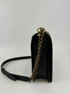 Large Boy Bag in Black Caviar RGHW