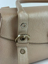 Gancini Shoulder Bag in Pink Saffiano